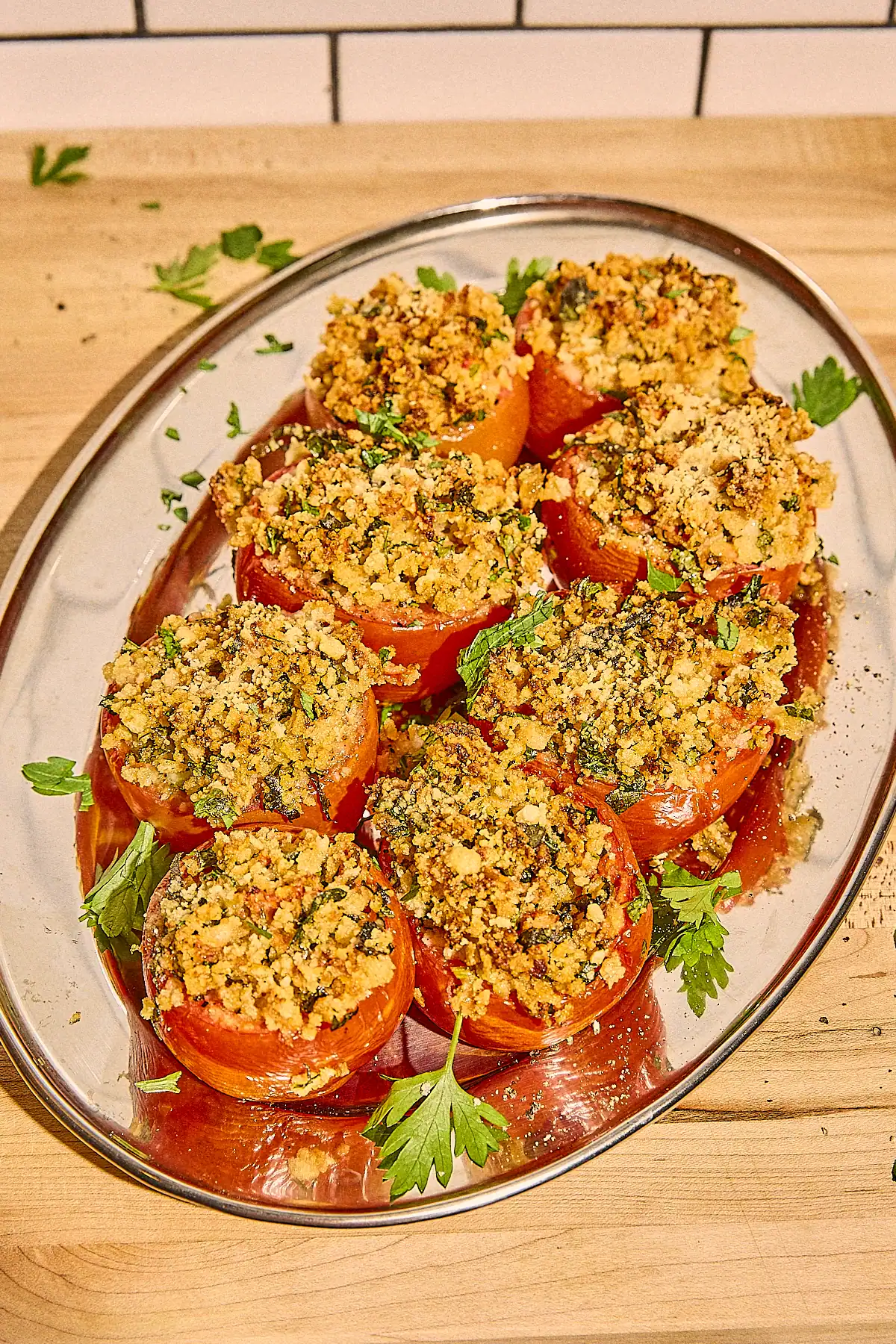 Pomodori Ripieni (Stuffed Tomatoes with Panko, Herbs, and Parmesan)