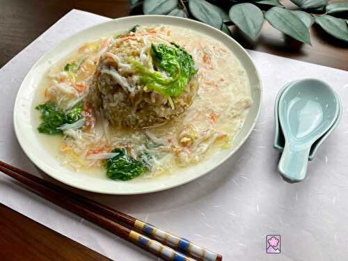 Ankake Chahan (Fried Rice with Crab Sauce)