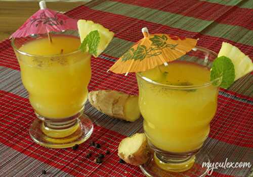 Pineapple Gingery Mint Juice