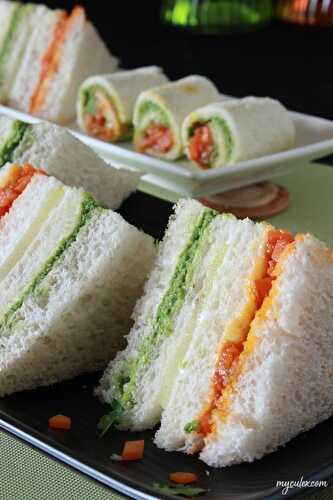 Tri Color Sandwich Recipe