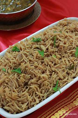 Caramelized Onion Rice | Bhuga Chawal