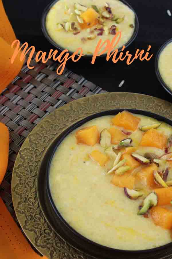 Creamy Mango Phirni Dessert