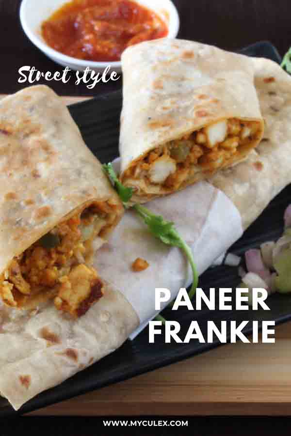 Paneer Frankie Street Style Wrap