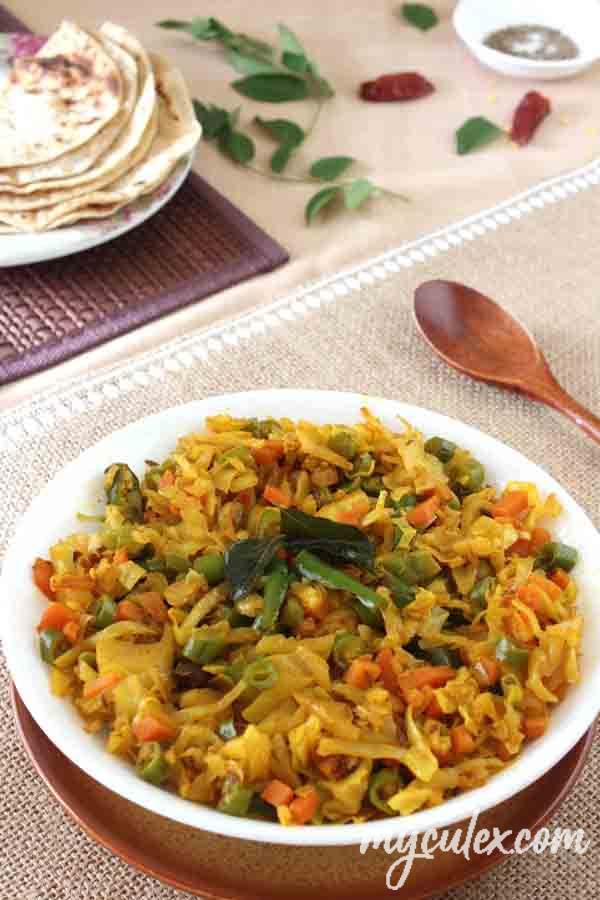 Cabbage Stir Fry Indian style