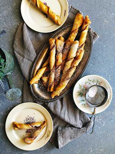 Cinnamon and brown butter pastry twists