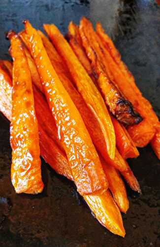 Oven-roasted carrot chips