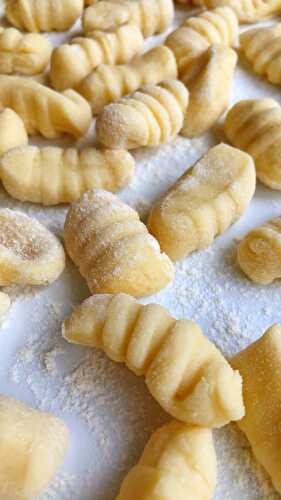 Homemade gnocchi from scratch