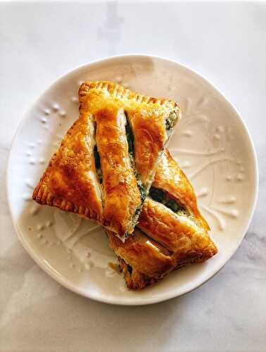 Spinach and ricotta puff pastry