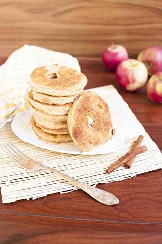 Fried Apple Rings (Donuts) with 3-ingredient Pancake Batter