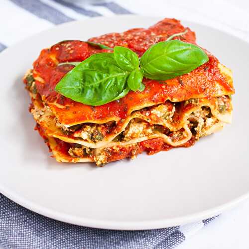 Vegan Spinach Lasagna