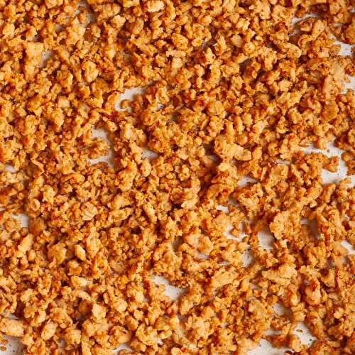 Meaty Vegan TVP Taco Meat