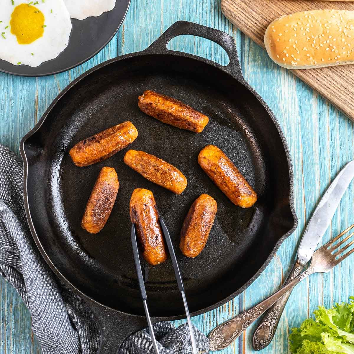 Vegan Sausage in 35 Mins!