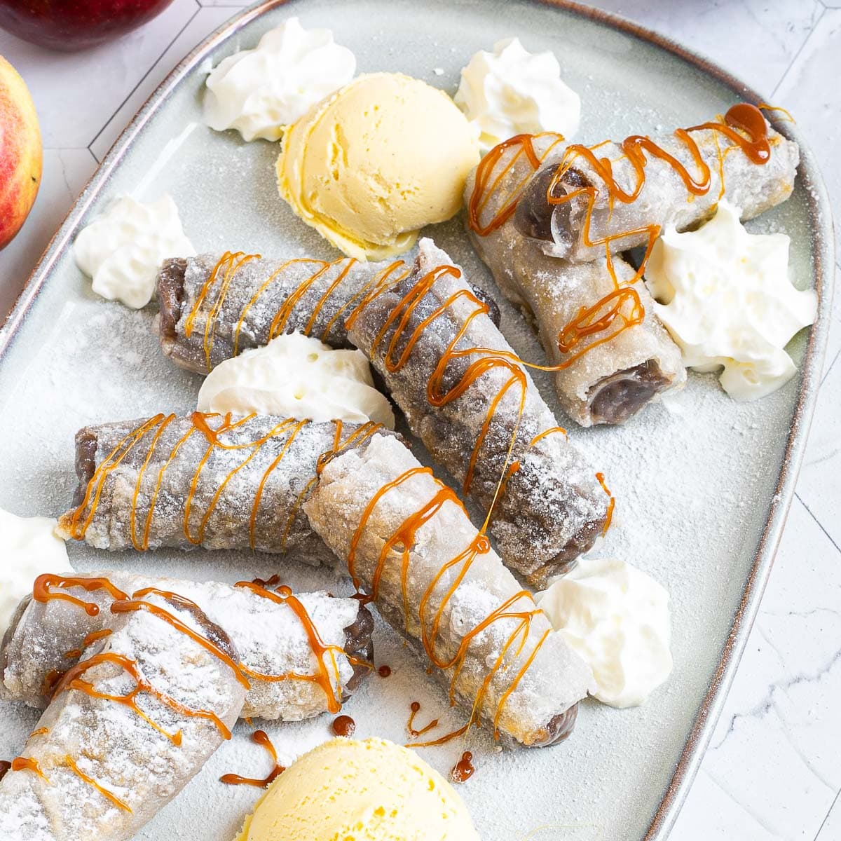 Apple Pie Spring Rolls