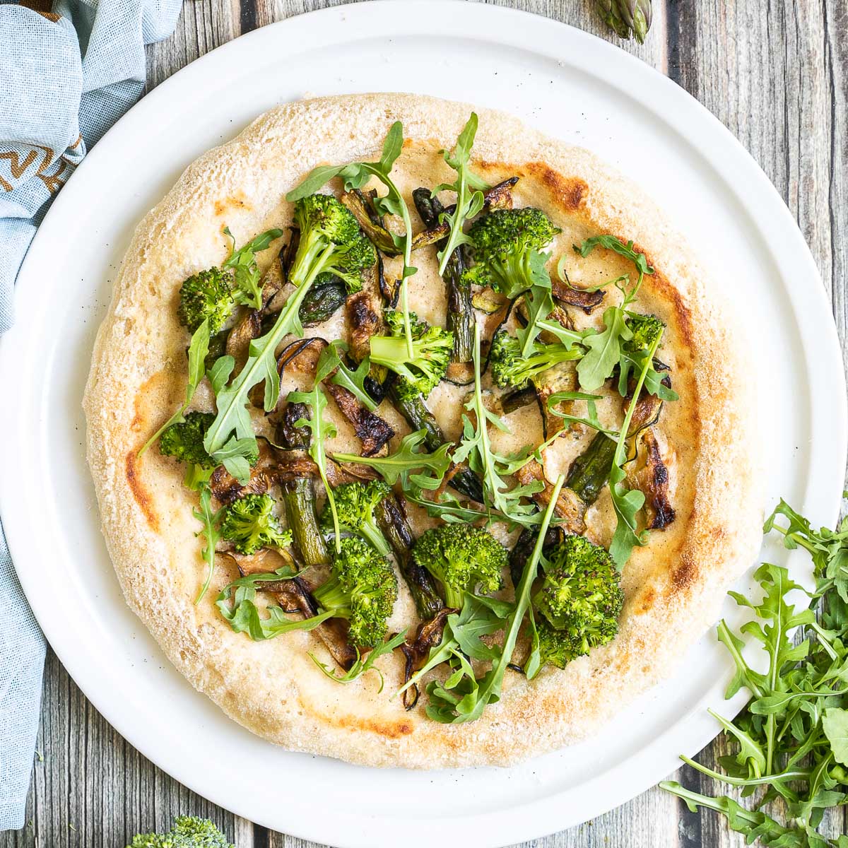 Vegan White Sauce Pizza