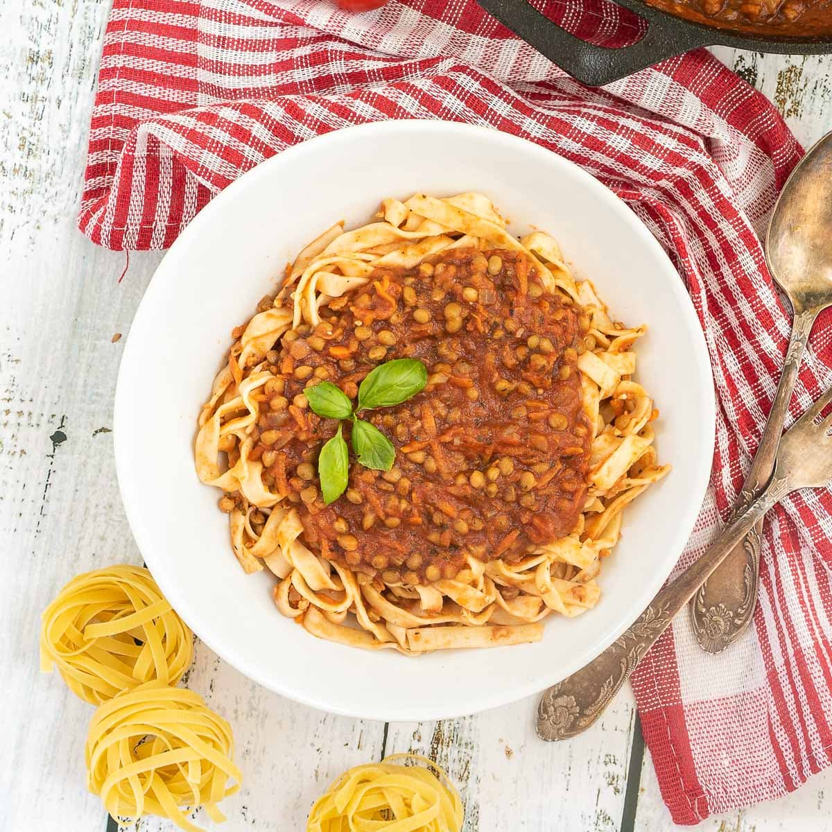 Lentil Bolognese
