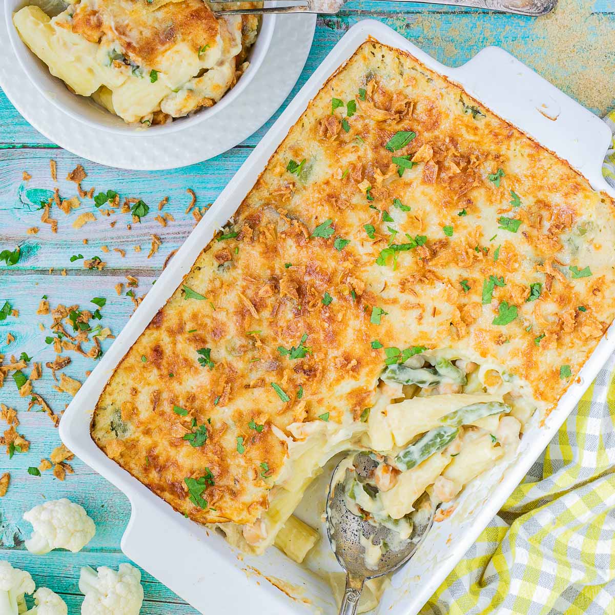 Vegan Cauliflower Mac and Cheese