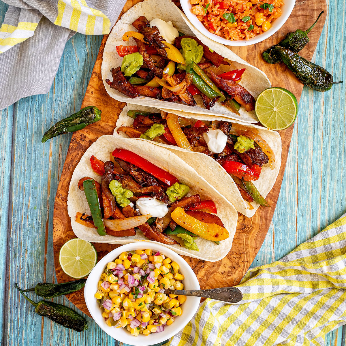 Vegan Fajitas (Oyster Mushroom)