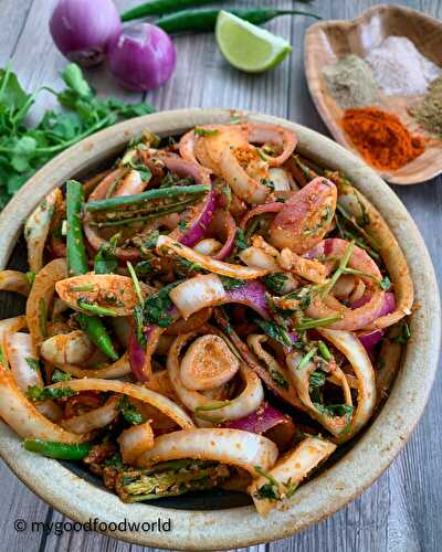 Indian Spiced Onions Recipe| Masala Onion Salad
