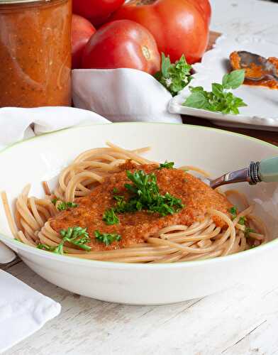 Roasted tomato marinara pasta sauce