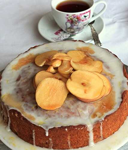 Apple Cake with Earl Grey Apples -