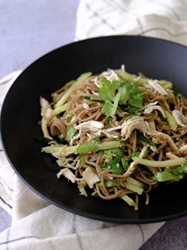 My healthy chicken soba noodle salad - Nourish by Lu