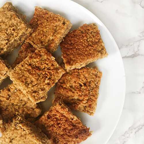BANANA AND PEANUT BUTTER FLAPJACKS