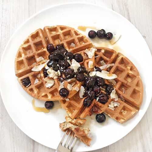 3 Ingredient Vegan Waffles