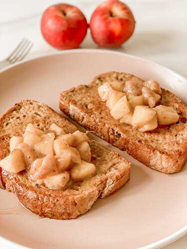 Apple Cinnamon Vegan French Toast
