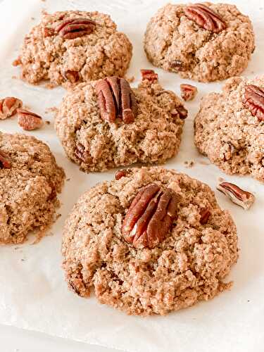 Easy Vegan Cinnamon Pecan Cookies