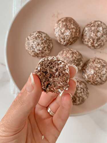 Chocolate Coconut Protein Balls Recipe!