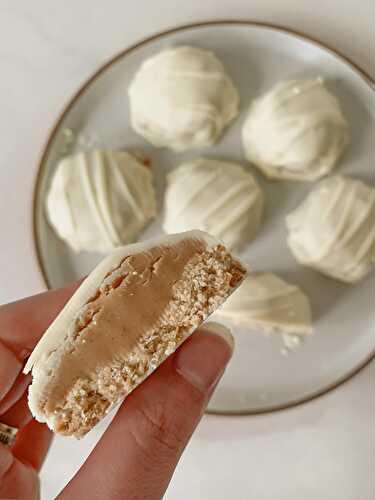 White Chocolate Caramel Healthy Cookies