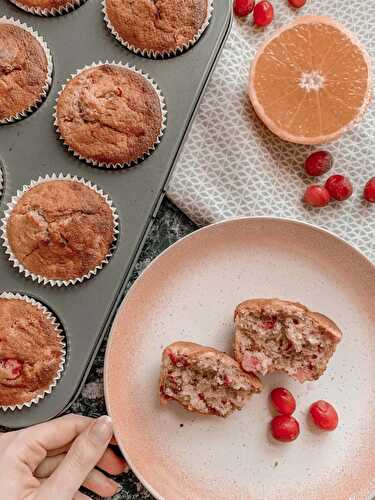 Cranberry Orange Muffins - Nourish Your Glow