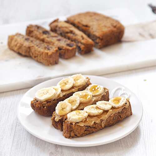 Date and Walnut Vegan Banana Bread - Nourish Your Glow