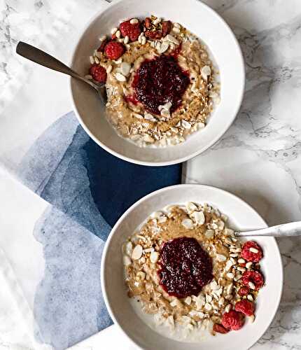 Easy and Healthy Cherry Bakewell Porridge - Nourish Your Glow