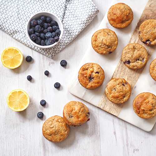 Gluten Free Blueberry Lemon Zest Muffins - Nourish Your Glow