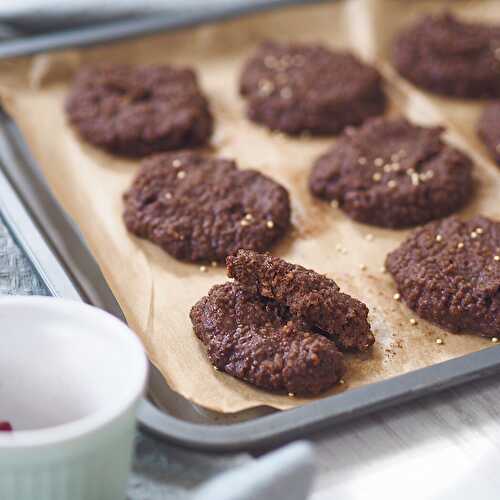 No Bake Quinoa Chocolate Peanut Butter Cookies - Nourish Your Glow