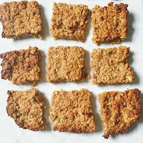 Pear and Ginger Oat Bars - Nourish Your Glow