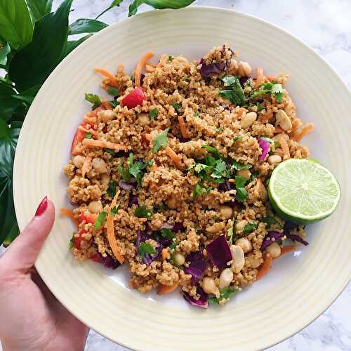 Thai Quinoa Salad Recipe - Vegan + Gluten Free - Nourish Your Glow