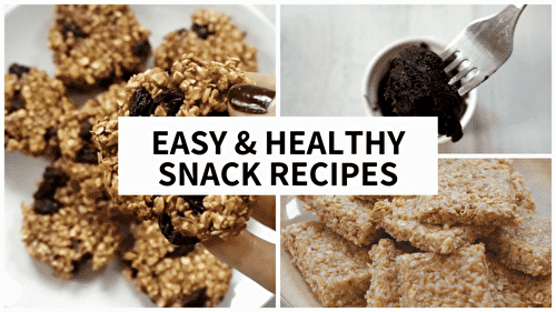 Three Easy Snack Recipes - Nourish Your Glow