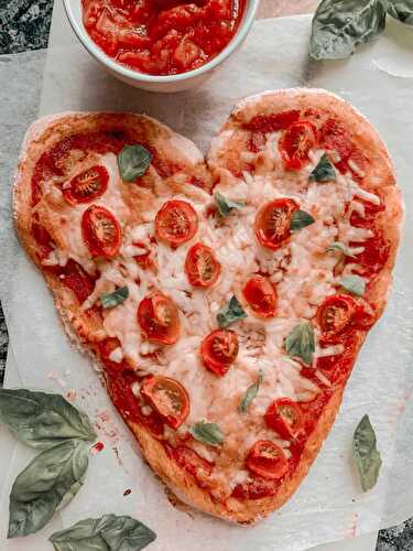 Tomato and Basil Vegan Pizza - Nourish Your Glow