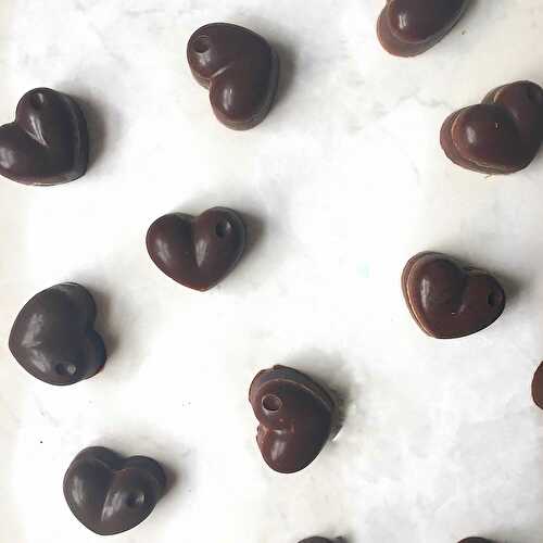 Valentines Recipe - Chocolates with a Peanut Butter Centre