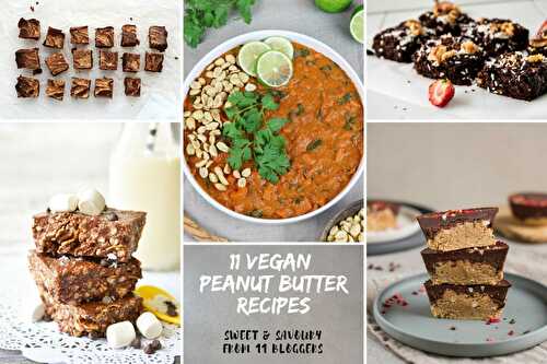 11 Sweet and Savoury Vegan Peanut Butter Recipes