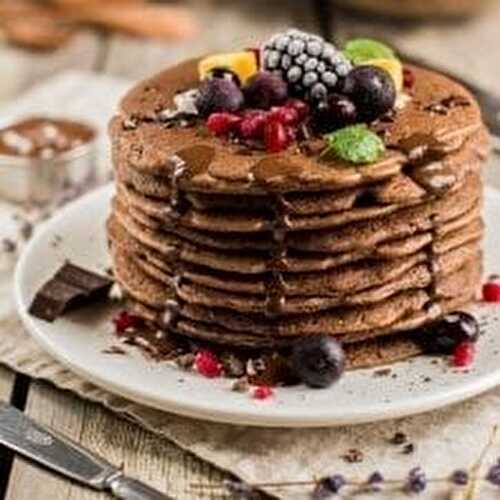 Chocolaty Sweet Potato Pancakes