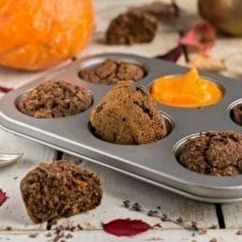 Chocolaty Vegan Pumpkin Muffins Recipe