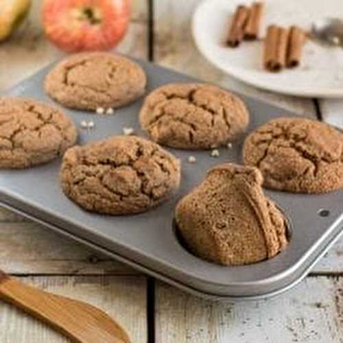 Low Fat Apple Cinnamon Muffins [Vegan, Sugar-Free & Gluten-Free]