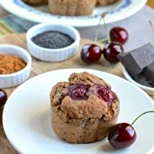 Spicy Cherry-Poppy Seed Muffins