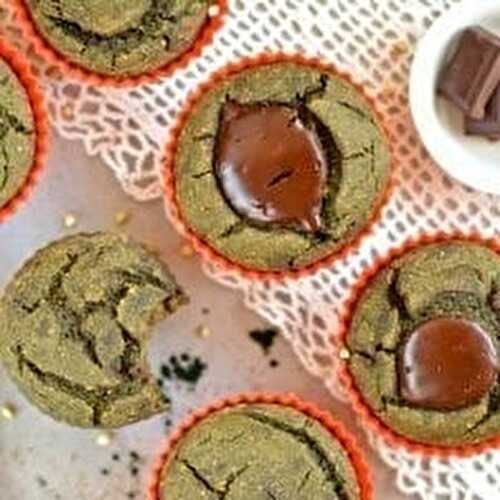 Spirulina-Buckwheat Muffins, Oil-Free & Sugar-Free
