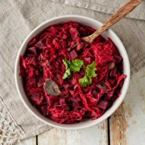Sweet Cooked Sauerkraut Recipe with Beetroot