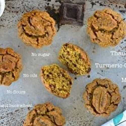 Turmeric-Chocolate Muffins Recipe
