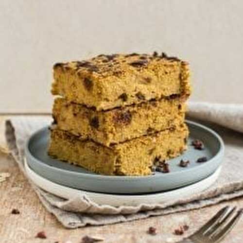 Vegan Pumpkin Blondies 